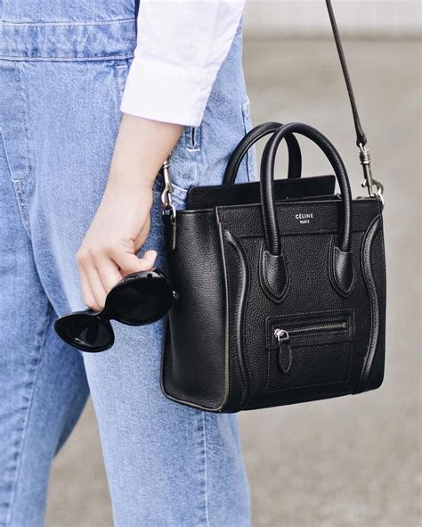 celine tote mini|Celine nano luggage tote bag.